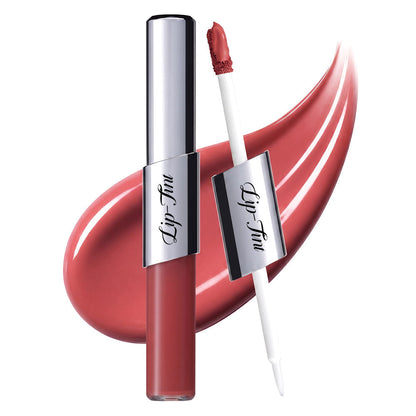 Perfect Twin Lip — Dual-Ended Liquid Lipstick with Velvet Matte Color and Glossy Shine